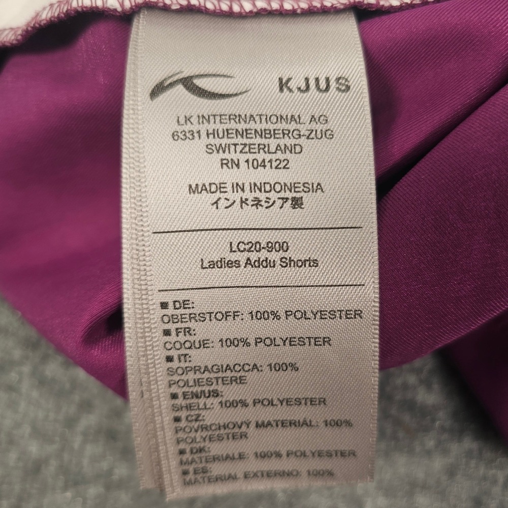 Kjus Ladies Addu Shorts Berry Purple TechnoTwill Golf Performance Size 44 2XL - Picture 9 of 10